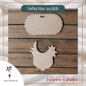 Veľká Noc 3D oval sliepočka 10 x 18cm