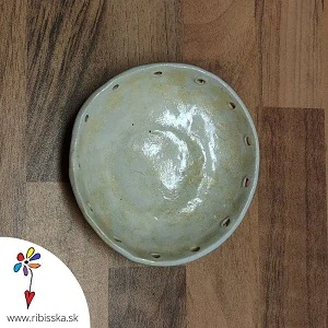 Keramická miska maslovo žltkastá farba